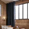 Rideau 140x180 cm Occultant + polaire BJORN Minuit