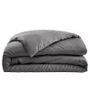 Housse de couette 240x220 cm Bambou SALOMÉ Granit