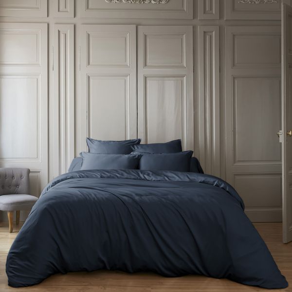 Housse de couette 240x220 cm Bambou SALOMÉ Minuit