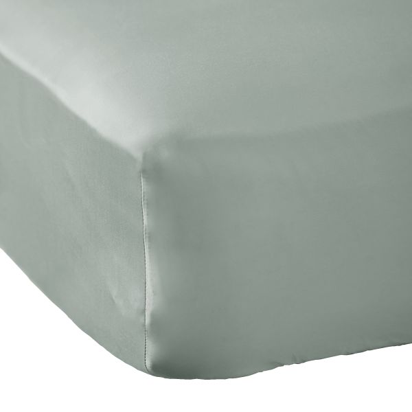 Drap housse 180x200 cm Bambou SALOMÉ Eucalyptus