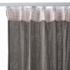 Rideau galon fronceur 140x240 cm Gaze de coton unie GAÏA Granit