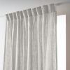 Rideau galon fronceur 140x240 cm Gaze de coton unie GAÏA Nuage