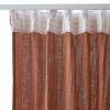 Rideau galon fronceur 140x240 cm Gaze de coton unie GAÏA Terracotta