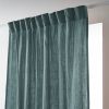 Rideau galon fronceur 140x240 cm Gaze de coton unie GAÏA Canard