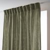 Rideau galon fronceur 140x240 cm Gaze de coton unie GAÏA Romarin