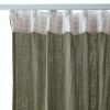 Rideau galon fronceur 140x240 cm Gaze de coton unie GAÏA Romarin