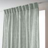 Rideau galon fronceur 140x240 cm Gaze de coton unie GAÏA Eucalyptus