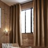 Rideau 140x180 cm Occultant + polaire BJORN Camel