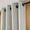 Rideau 140x180 cm Occultant + polaire BJORN Eucalyptus