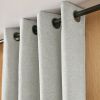 Rideau 140x240 cm Occultant + polaire BJORN Eucalyptus