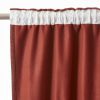 Rideau galon fronceur 140x260 cm Occultant + polaire BJORN Terracotta