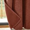 Rideau galon fronceur 140x260 cm Occultant + polaire BJORN Terracotta