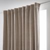 Rideau galon fronceur 140x260 cm Occultant + polaire BJORN Lin