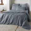 Housse de couette 240x220 cm Lyocell uni LYSANDRE Stone