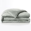 Housse de couette 240x220 cm Lyocell uni LYSANDRE Lichen