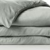 Housse de couette 240x220 cm Lyocell uni LYSANDRE Lichen