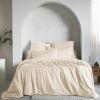 Housse de couette 260x240 cm Lyocell uni LYSANDRE Pampa