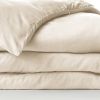 Housse de couette 260x240 cm Lyocell uni LYSANDRE Pampa