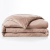 Housse de couette 260x240 cm Lyocell uni LYSANDRE Blush