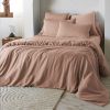 Housse de couette 260x240 cm Lyocell uni LYSANDRE Blush