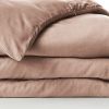 Housse de couette 260x240 cm Lyocell uni LYSANDRE Blush