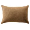 Coussin déhoussable 40x60 cm Slub SIXTINE Camel