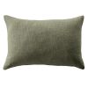 Coussin déhoussable 40x60 cm Slub SIXTINE Thym