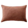 Coussin déhoussable 40x60 cm Slub SIXTINE Terracotta