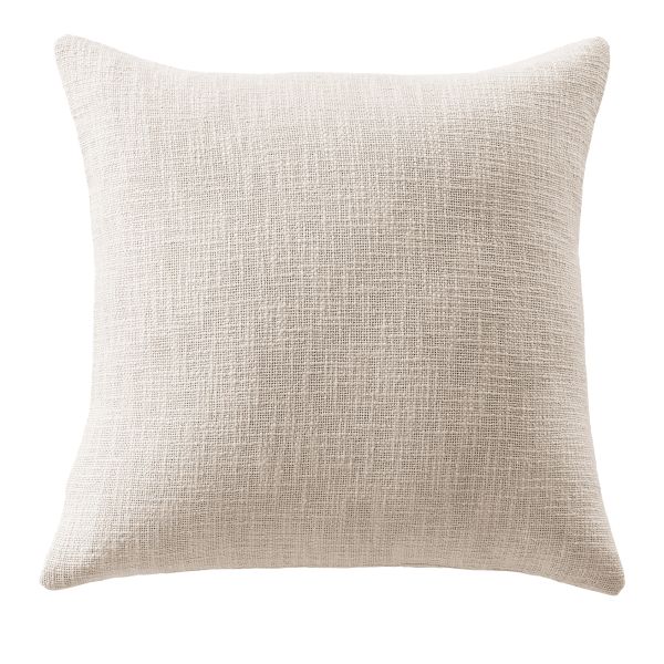 Coussin déhoussable 60x60 cm Slub SIXTINE Pampa