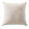 Coussin déhoussable 60x60 cm Slub SIXTINE Pampa