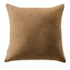 Coussin déhoussable 60x60 cm Slub SIXTINE Camel