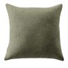 Coussin déhoussable 60x60 cm Slub SIXTINE Thym