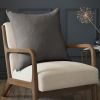 Coussin déhoussable 60x60 cm Slub SIXTINE Ardoise