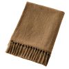Plaid 180x220 cm Slub SIXTINE Camel