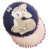 Coussin déhoussable avec pompons (0) 40 cm Gaze de coton imprimée FORÊT ENCHANTÉE