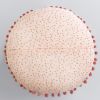 Coussin déhoussable avec pompons (0) 40 cm Gaze de coton imprimée FORÊT ENCHANTÉE