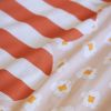 Parure de lit (Housse de couette + 1 Taie d'oreiller) 140x200 cm Coton imprimé FRESH POPCORN