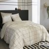 Parure de lit (Housse de couette + 2 Taies d'oreiller) 240x220 cm Coton imprimé CARRIE Pampa