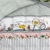 Couette imprimée 140x200 cm + 1 taie d'oreiller 60x60 cm Coton imprimé JARDINAGE