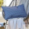 Housse de coussin 40x60 cm Polyester imprimé + enduction VICKIE Minuit