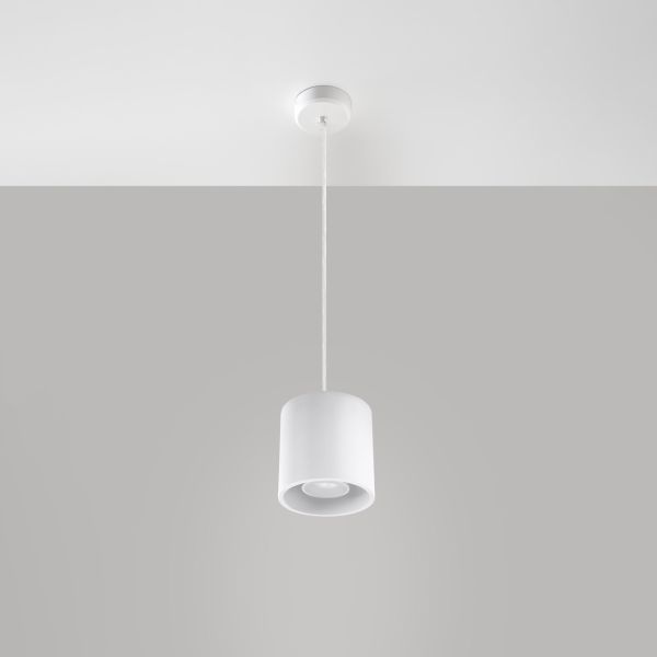 Suspension Aluminium Blanc GU10 1 Orbis