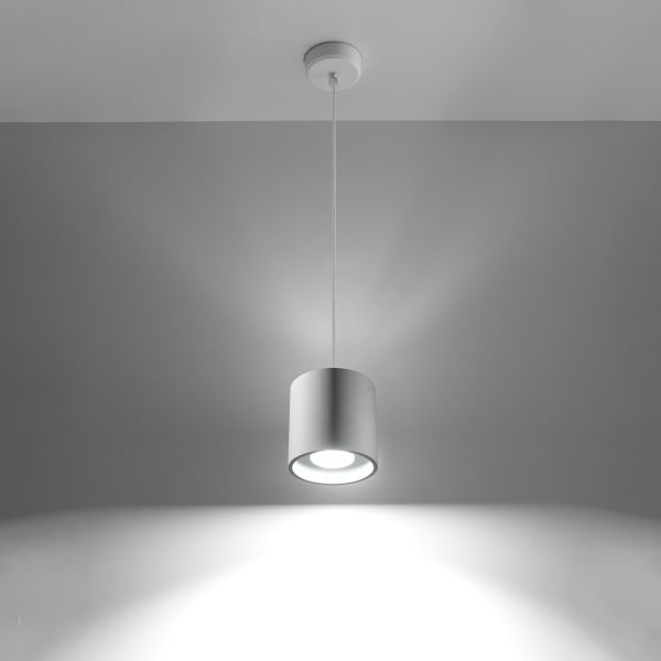 Suspension Aluminium Blanc GU10 1 Orbis