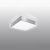 Plafonnier PVC Gris E27 1 Horus