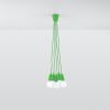 Suspension PVC Vert E27 5 Diego