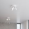 Plafonnier Acier Blanc GU10 3 Ring