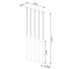 Suspension Acier Doré G9 5 Pastelo Line