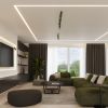 Plafonnier Acier Vert Olive GU10 4 Ring