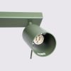 Plafonnier Acier Vert Olive GU10 6 Ring