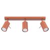 Plafonnier Acier Ocre Rouge GU10 3 Ring Line