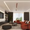 Plafonnier Acier Ocre Rouge GU10 3 Ring Line